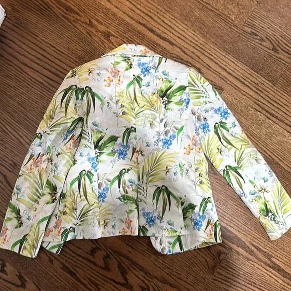 Zara floral blazer size 7/8 - Picture 4 of 4